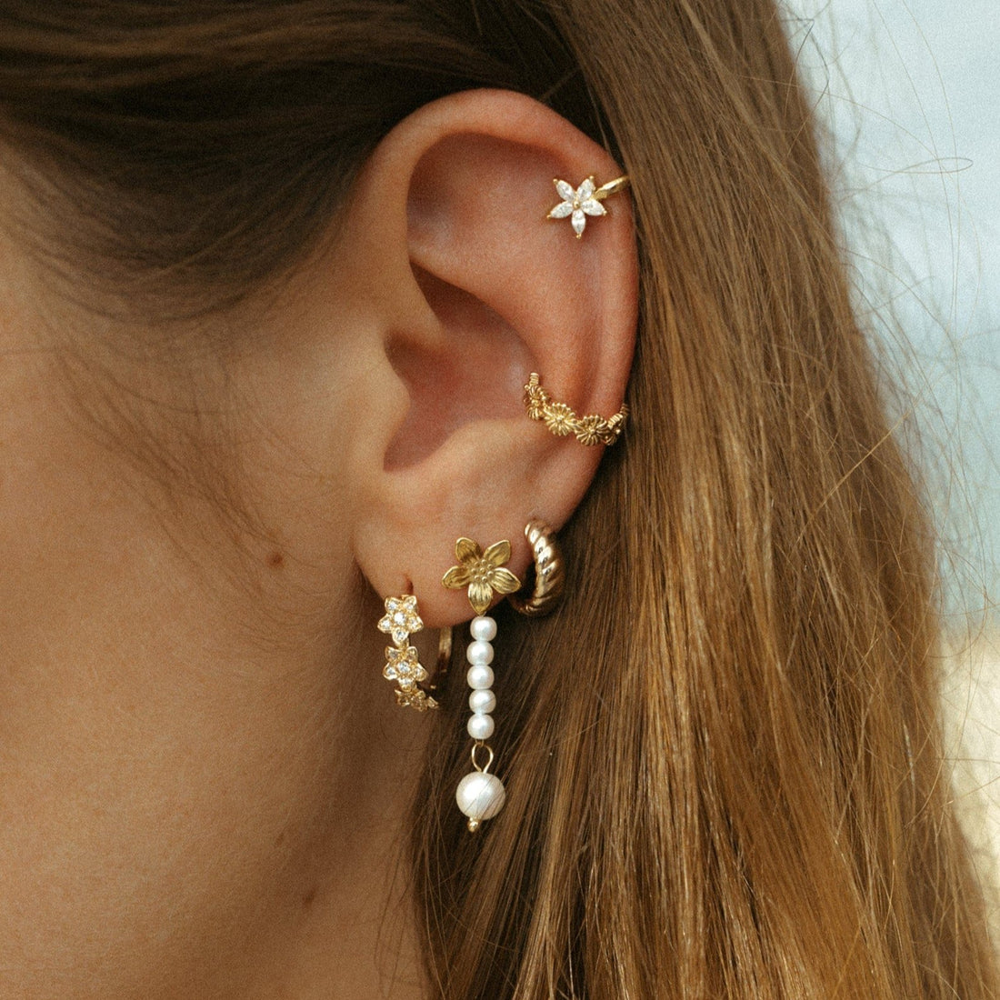 Earcuff Hélix Fleur Sofia