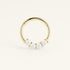 Piercing anneau acier inoxydable doré
