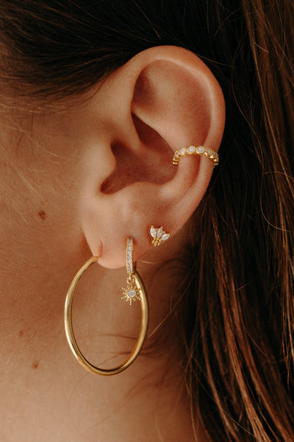 Isabella hoops - gold plated