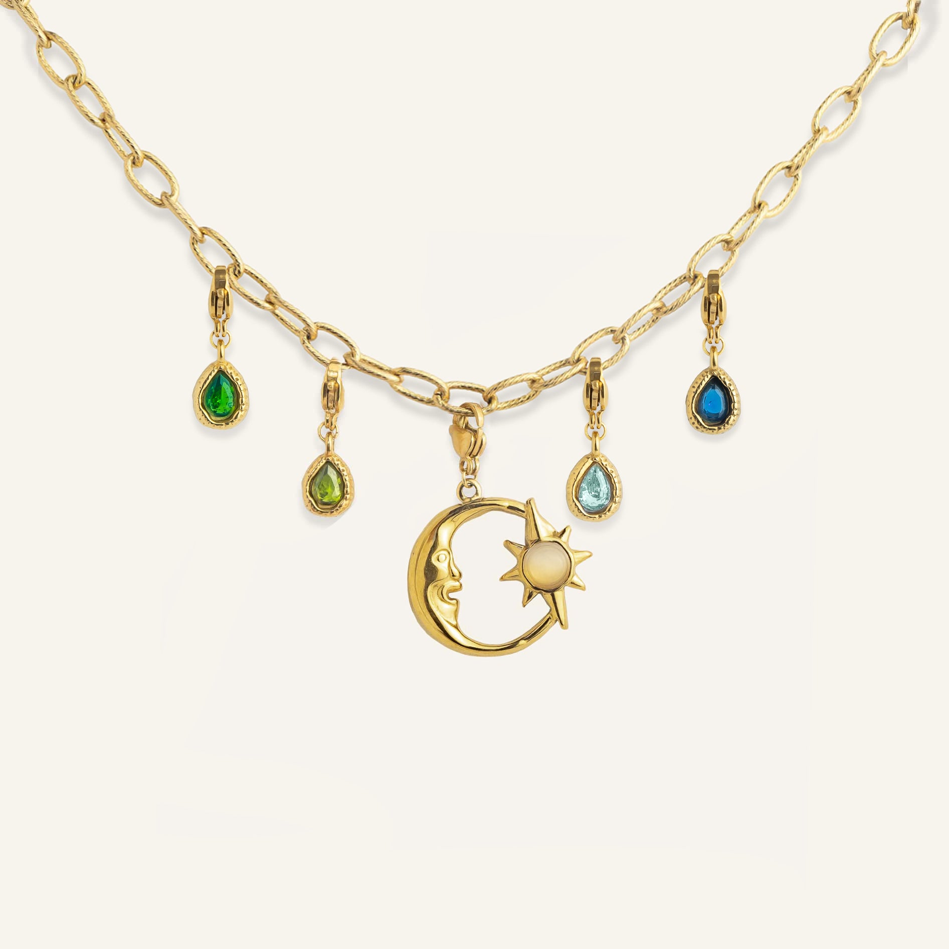 Collier charms - Lune