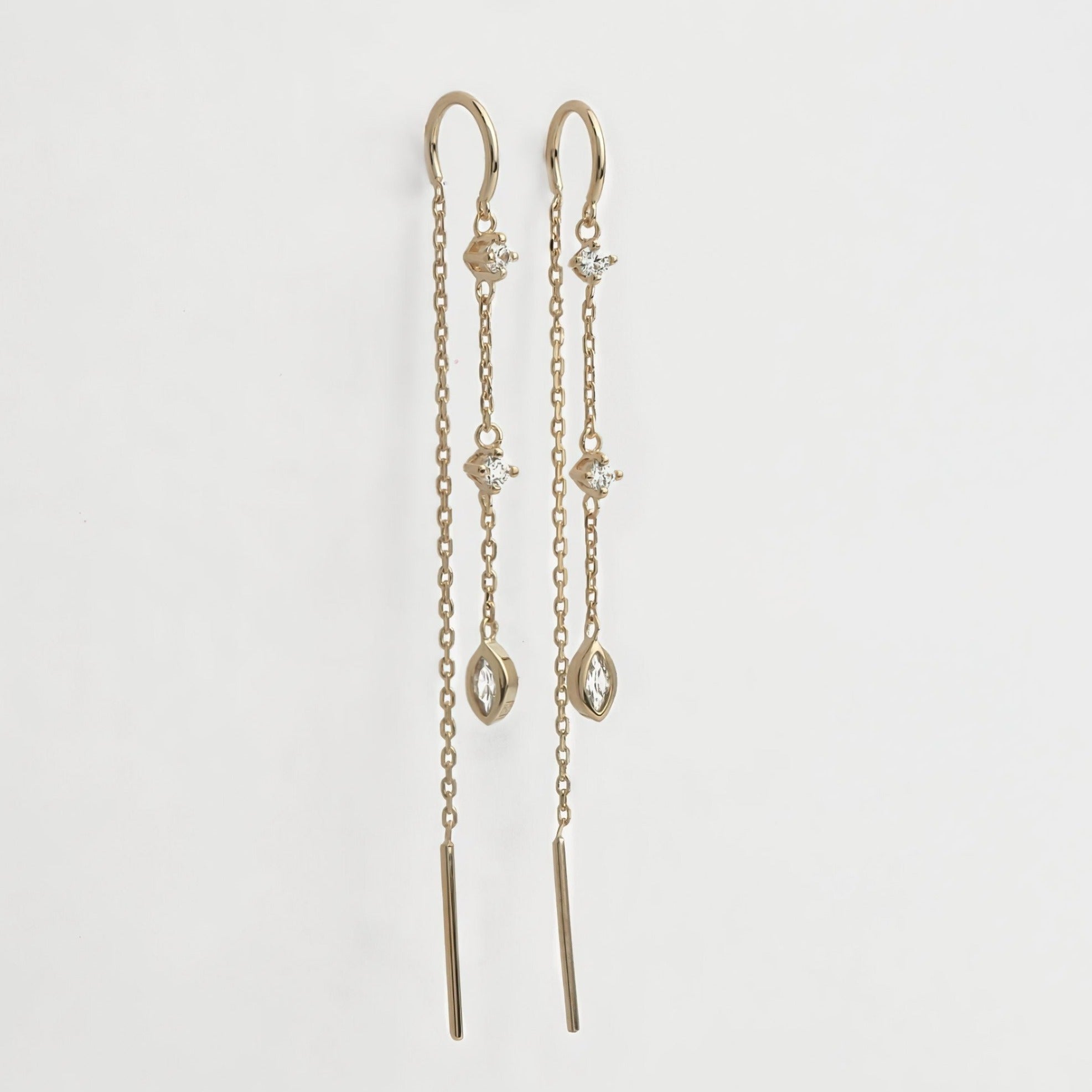 Boucles d’oreilles pendantes Calysta