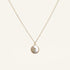 Collier chaine plaqué or femme avec pendentif en nacre