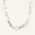 Collier femme plaqué or en nacre