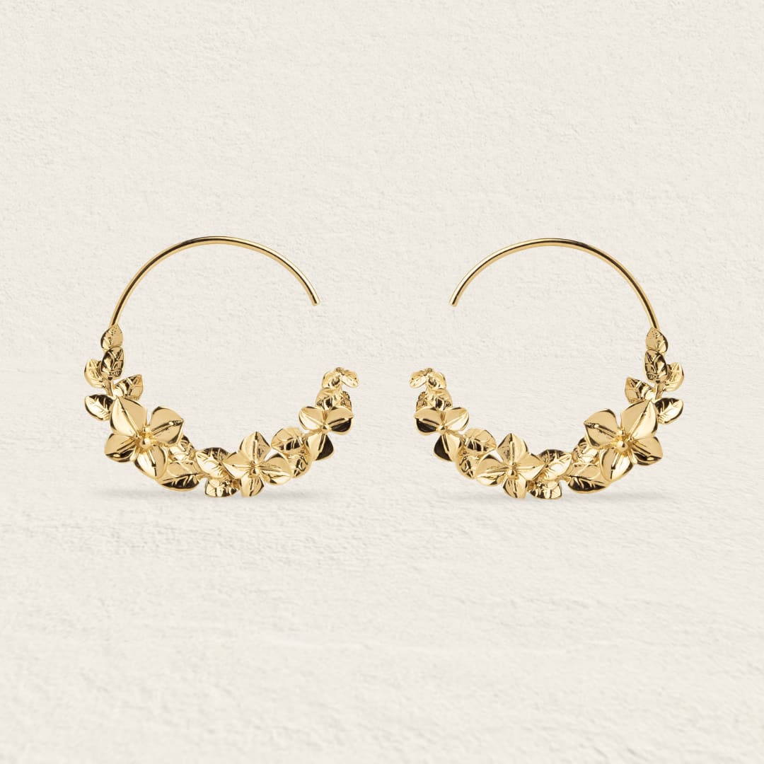 Demi créoles Fleur Dahlia