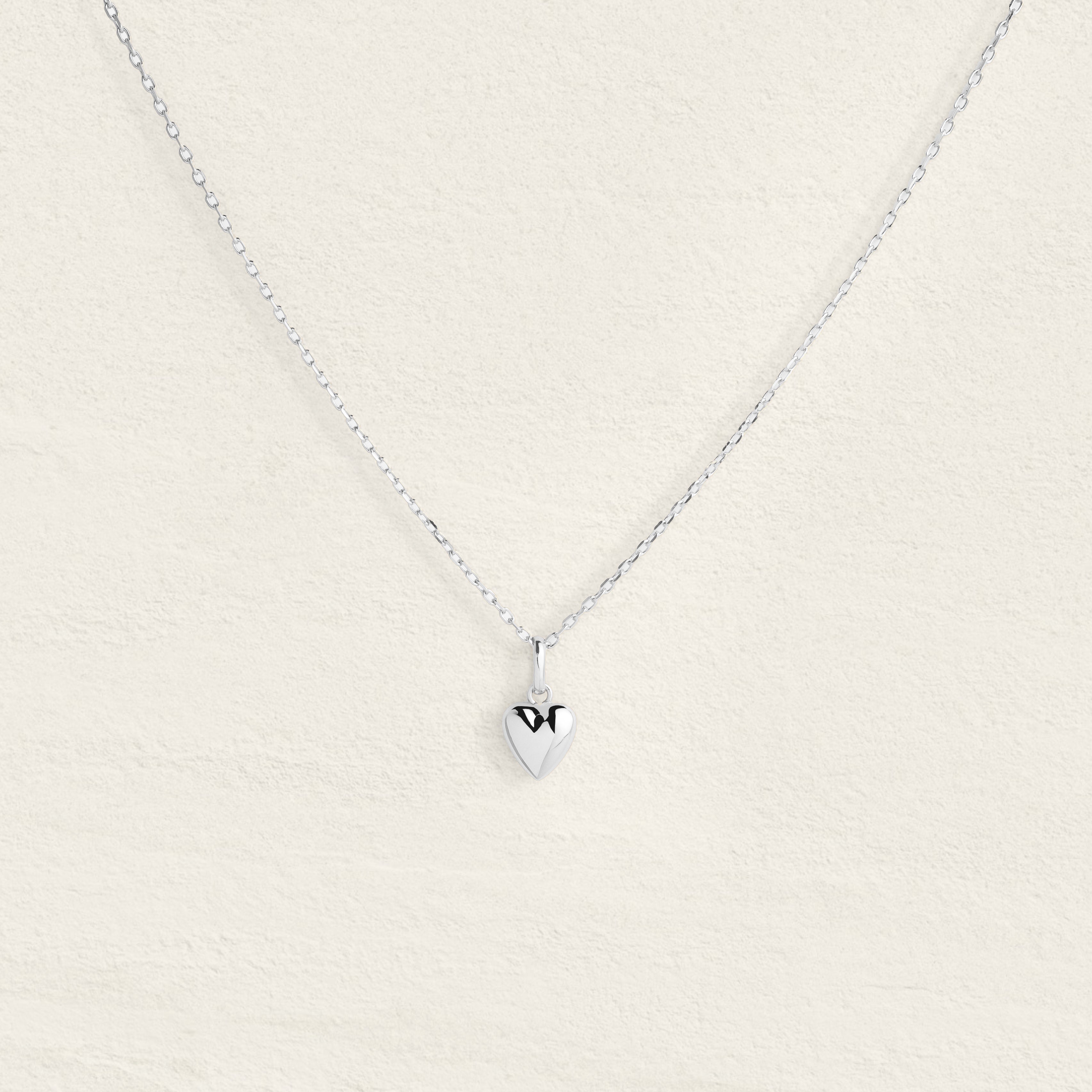 Collier coeur Bella - Argent