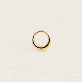 Piercing anneau acier inoxydable doré