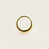 Piercing anneau acier inoxydable doré