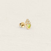 Boucle Nemty en plaqué or sertie d&
