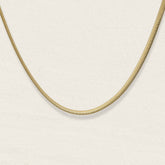 Collier Chiara maille serpent en acier inoxydable doré