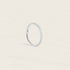 Piercing anneau clicker en acier inoxydable serti de pierres blanches