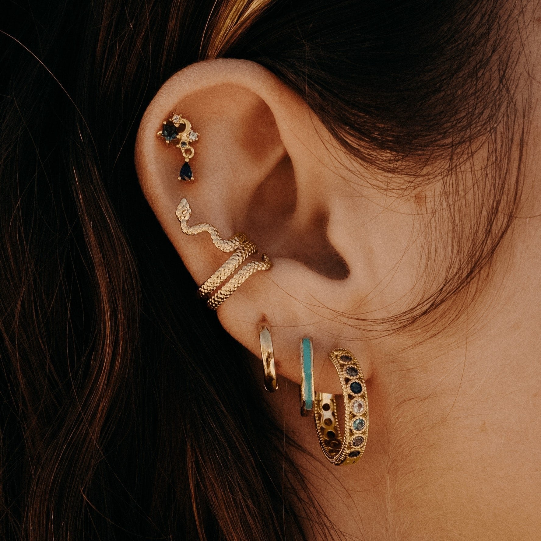 Freyja Snake Earcuff