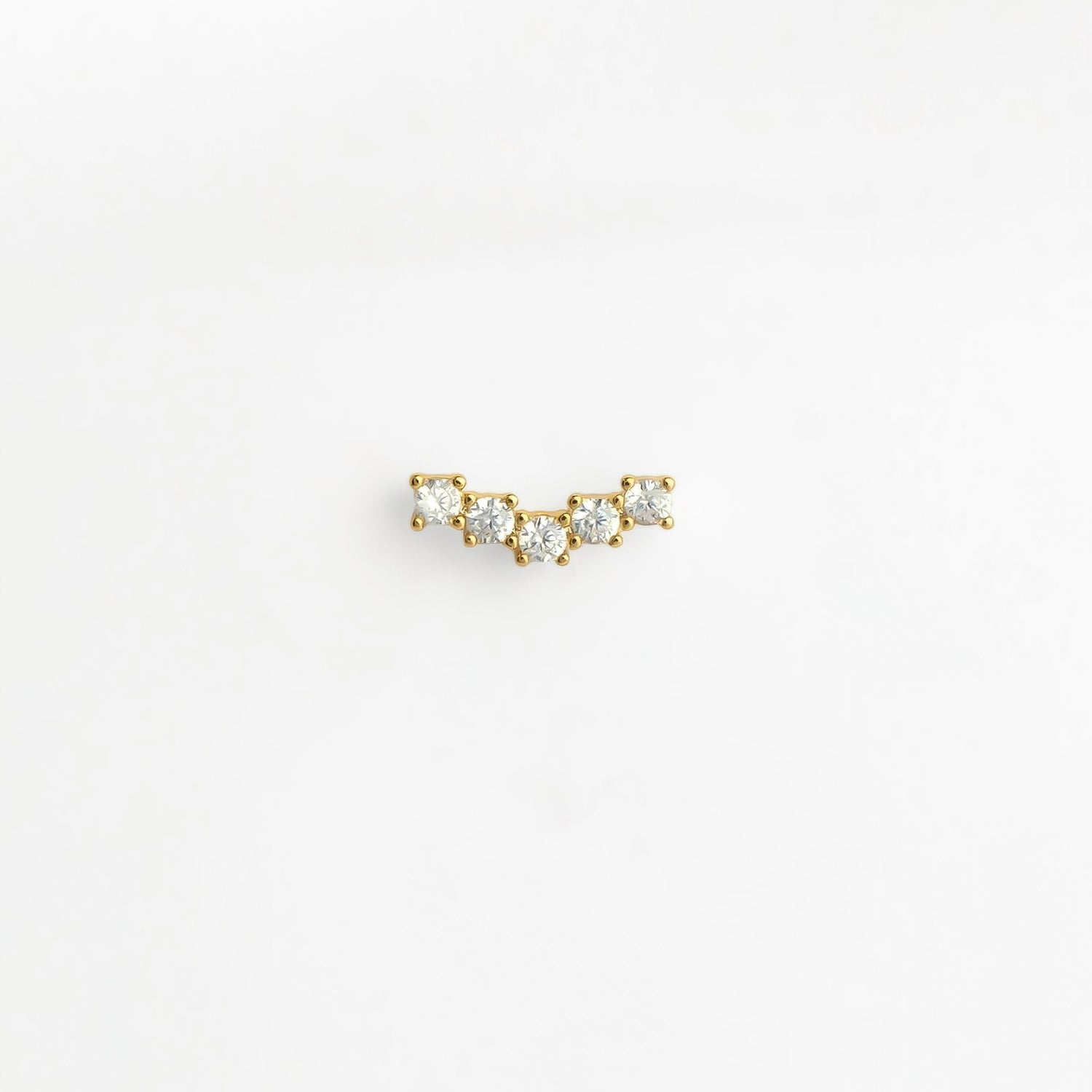 Anastasia piercing - gold/zircon
