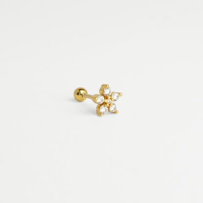 Paola piercing - gold/zircon