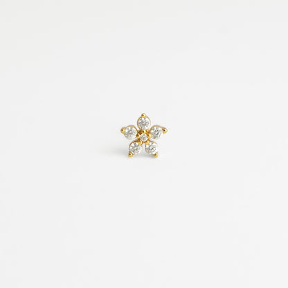 Paola piercing - gold/zircon