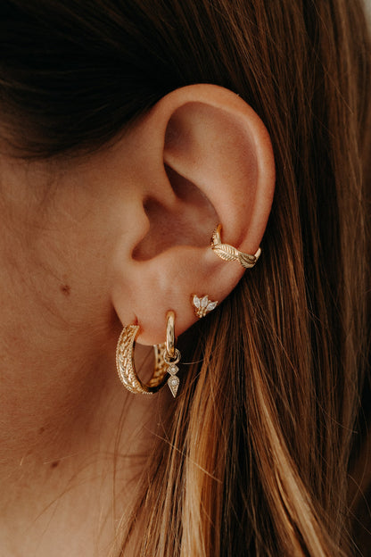 Ear ring / Earcuff Isaura - gold plated