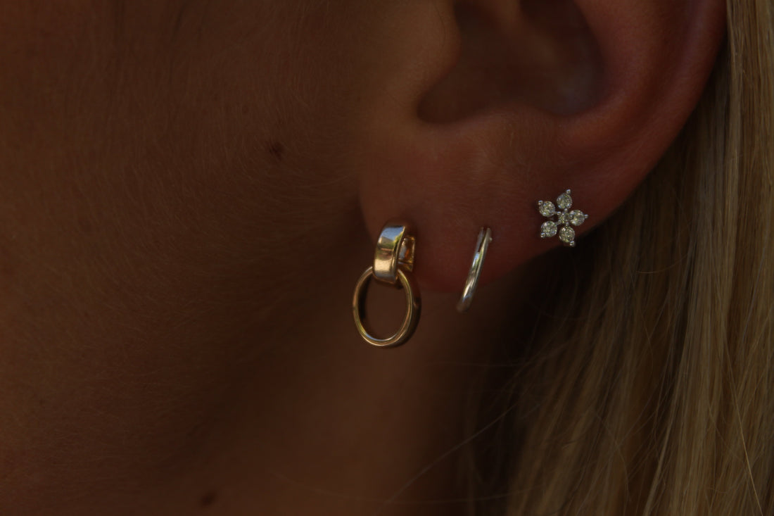 Piercing Paola - Silver/zircon