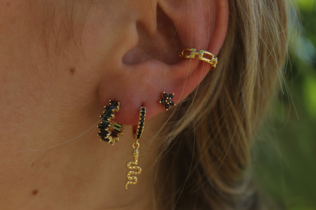 Piercing Paola - Gold/onyx
