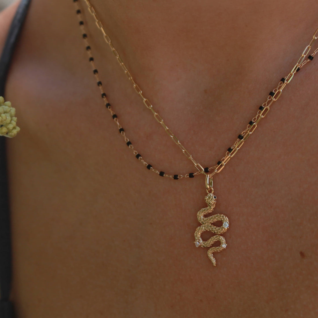 Daphne Necklace - Black