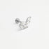 Piercing titane argenté