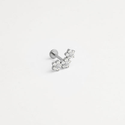 Piercing titane argenté