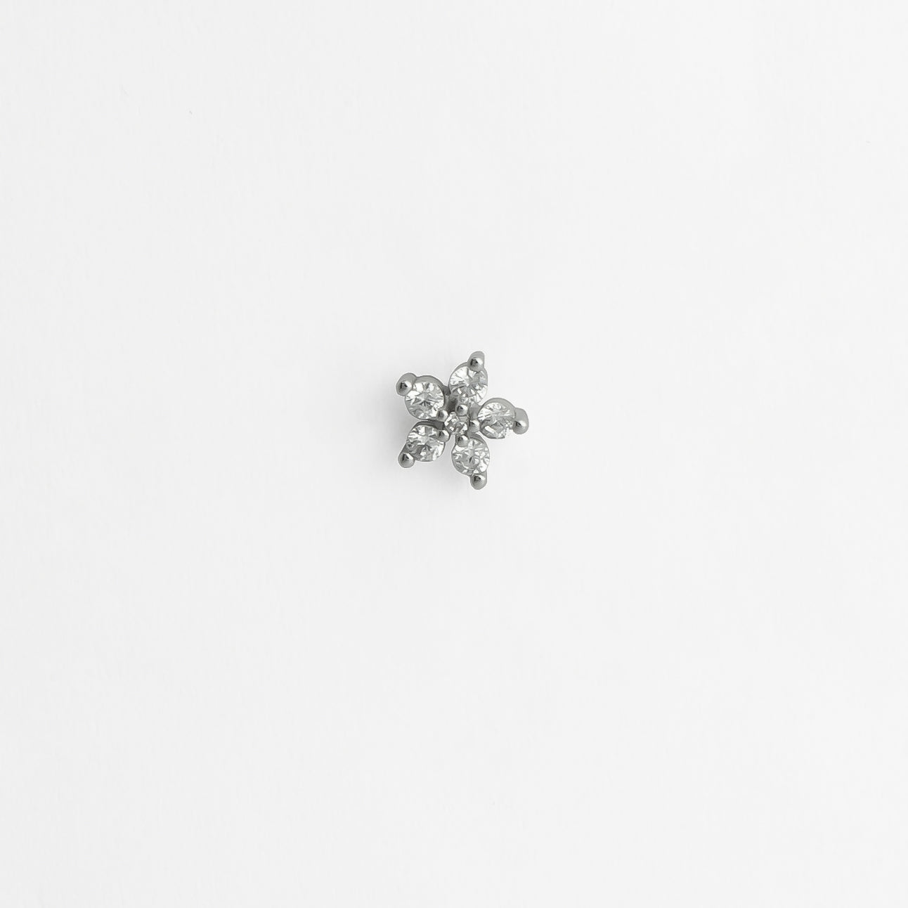 Piercing acier inoxydable argenté